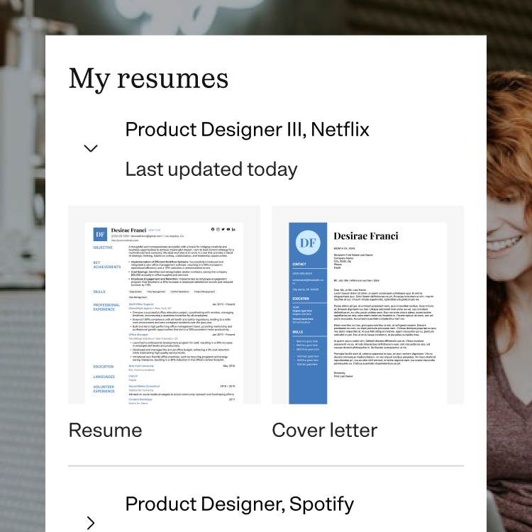 mobile resume